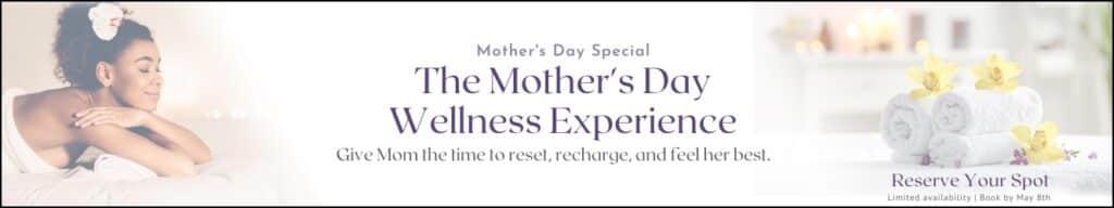 Mothers day wellness website banner
