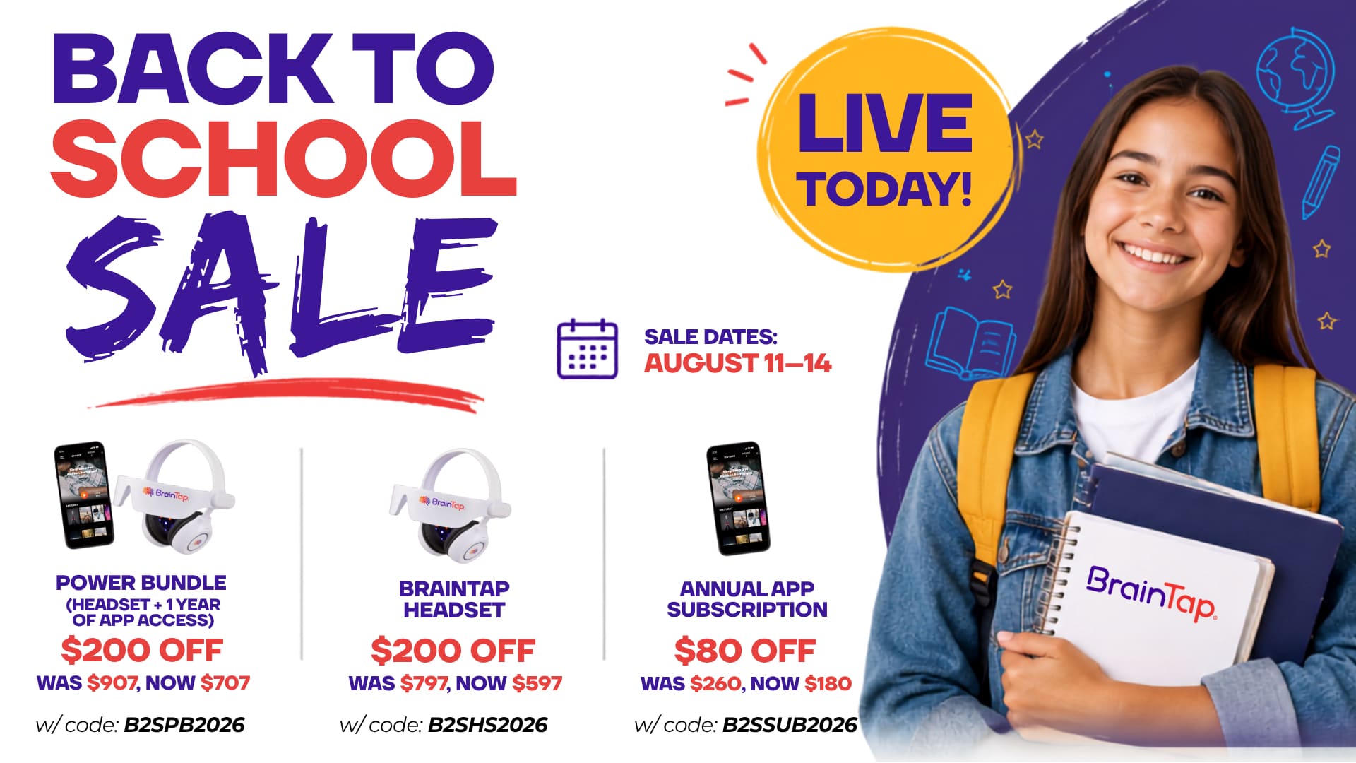 Braintap back to school